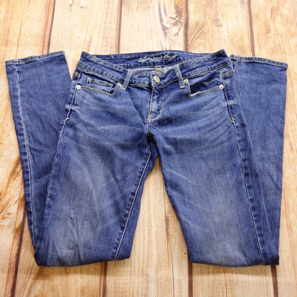 American Eagle Stretch Skinny Jeans Sz 4 Reg - Picture 2 of 7